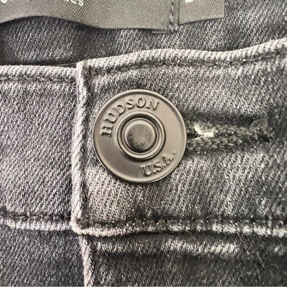 HUDSON Nico Black Straight Crop Jeans - Picture 11 of 12